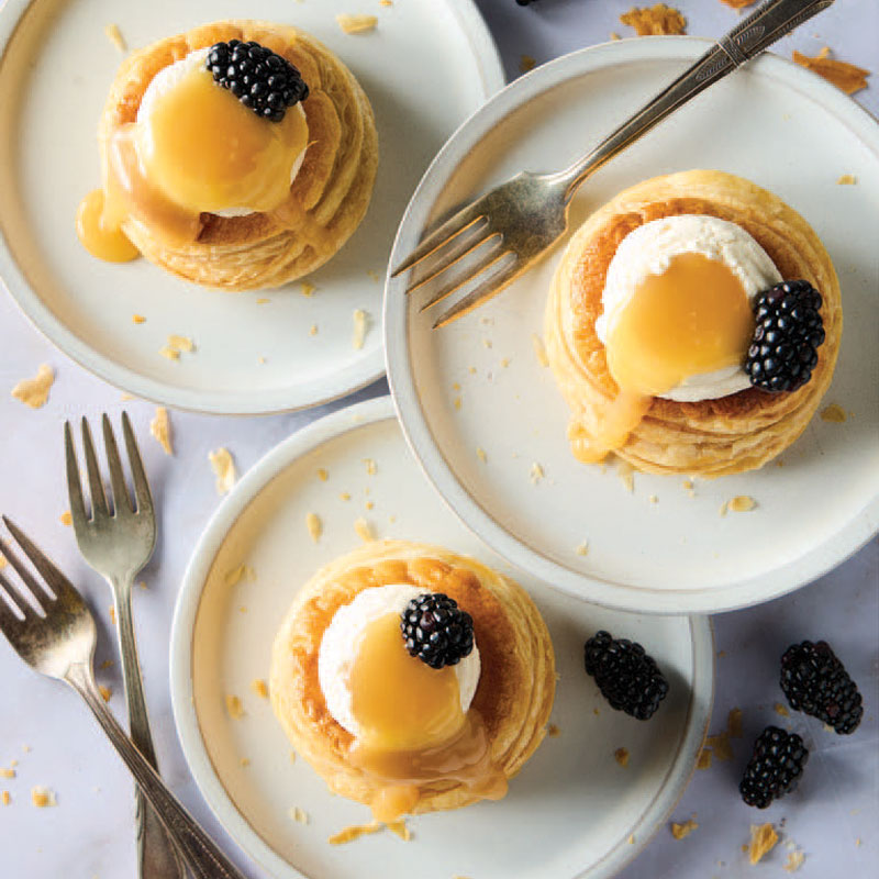 Pastries on plate