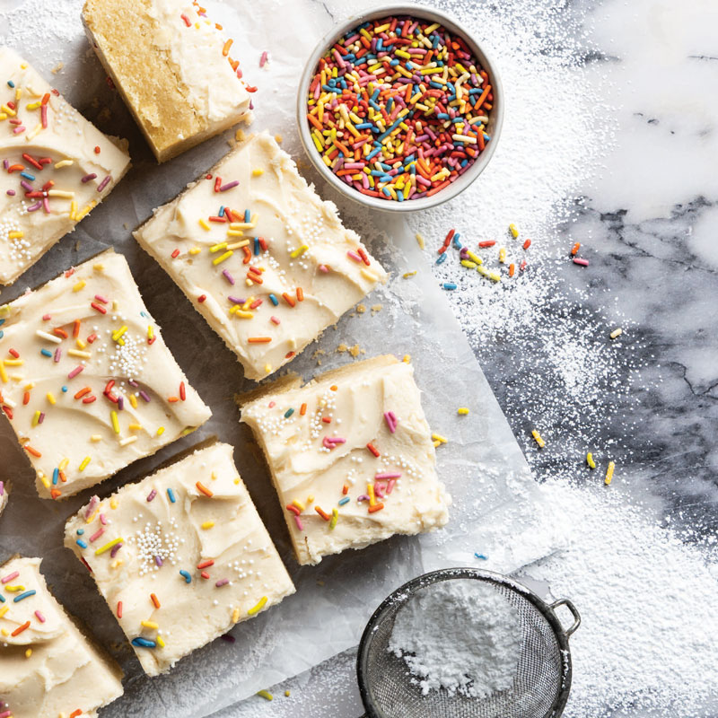 Dessert bar with sprinkles
