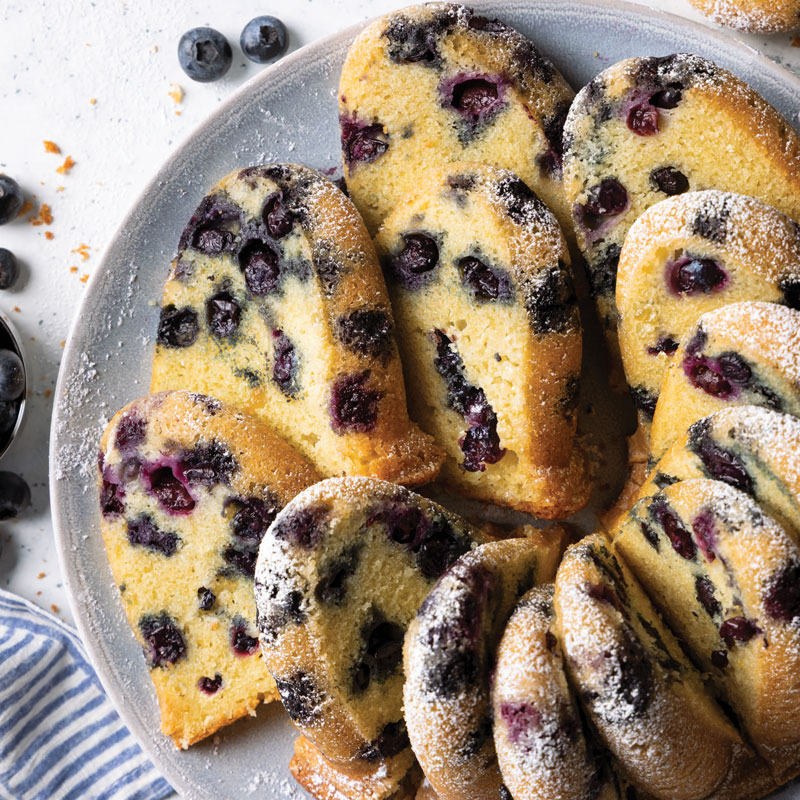 Blueberry pound cake