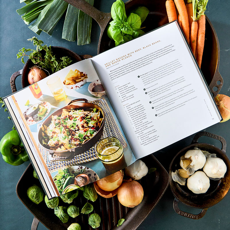 Seasoned internal spreads styled by fresh vegetables
