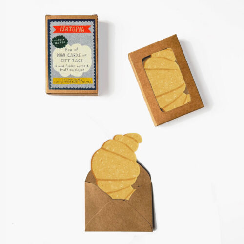 Croissant note cards