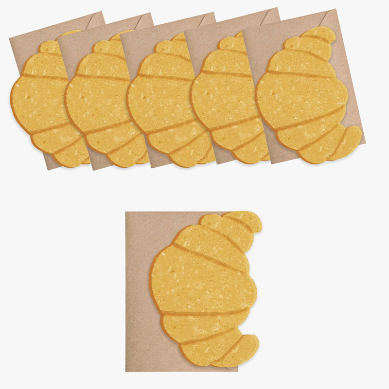 Croissant note cards