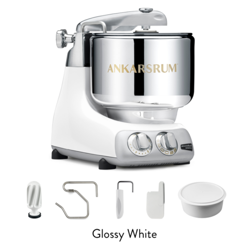 ankarsrum mixer glossy white