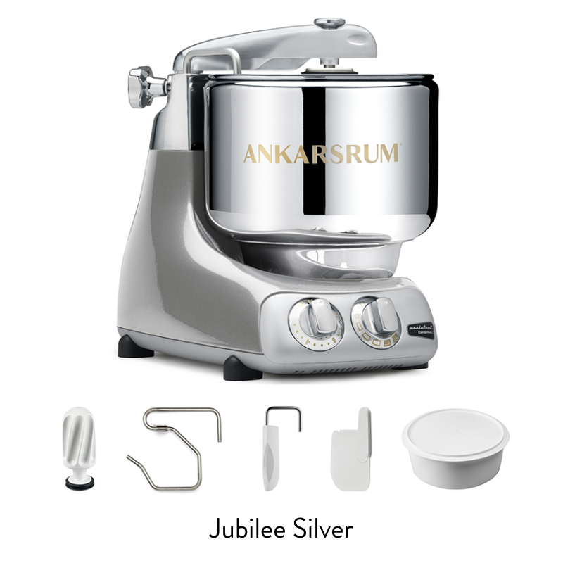 AnkasrumMixer-JubileeSilver - Bake from Scratch ankarsrum mixer jubilee silver
