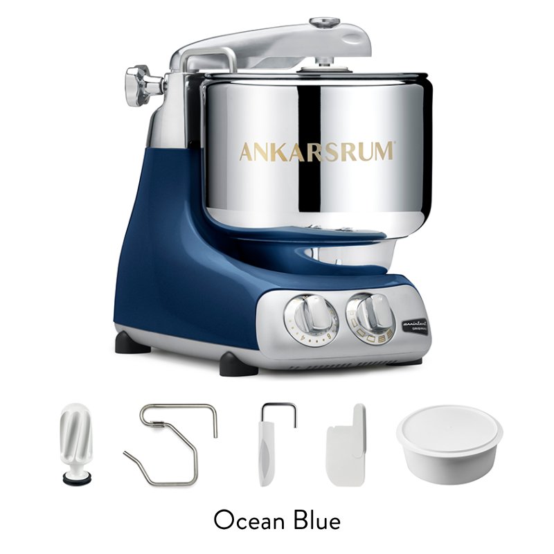 AnkasrumMixer-OceanBlue - Bake from Scratch ankarsrum mixer ocean blue