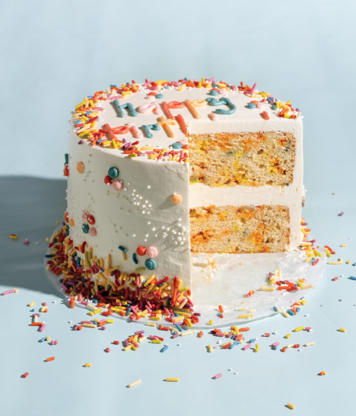 Almond Confetti Cake