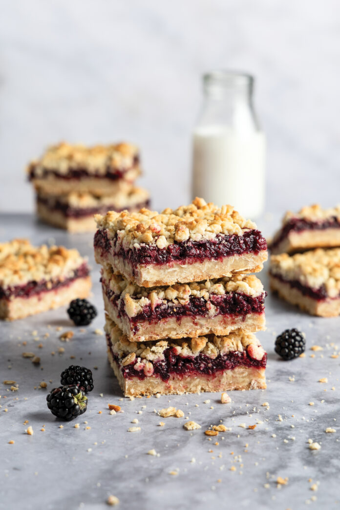 BlackberryBars016KG Blackberry Crumble Bars