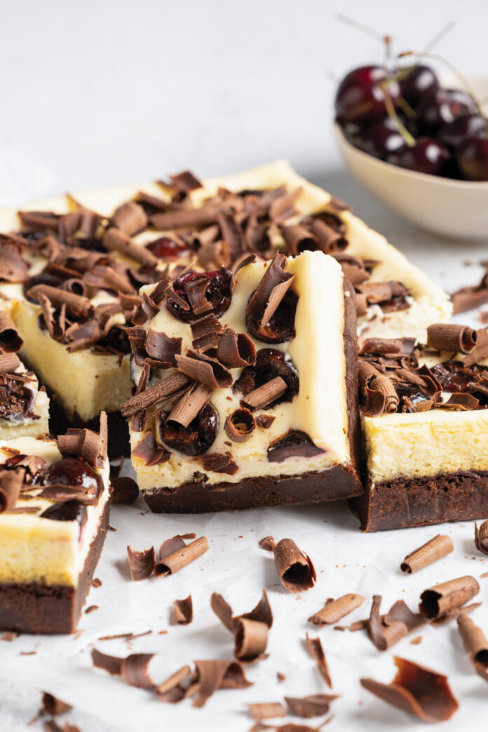 Cherry Cheesecake Brownie Bars