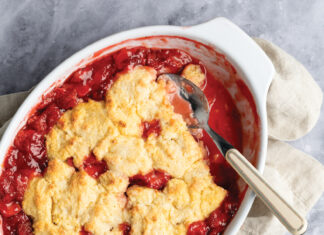 Roasted Strawberry Cobbler with Salted Sugar Crust Roasted Strawberry Cobbler with Salted Sugar Crust