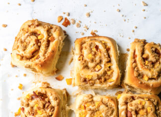 Peach Cobbler Sweet Rolls Peach Cobbler Sweet Rolls