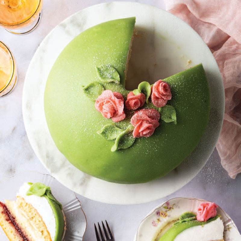 Green cake